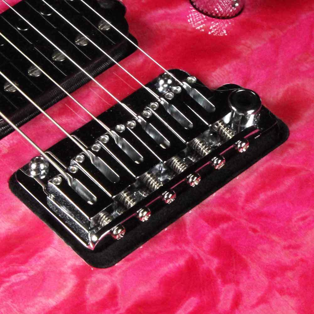 Suhr Modern Carve Top Set Neck Magenta Pink Stain — 5