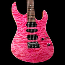Suhr Modern Carve Top Set Neck Magenta Pink Stain