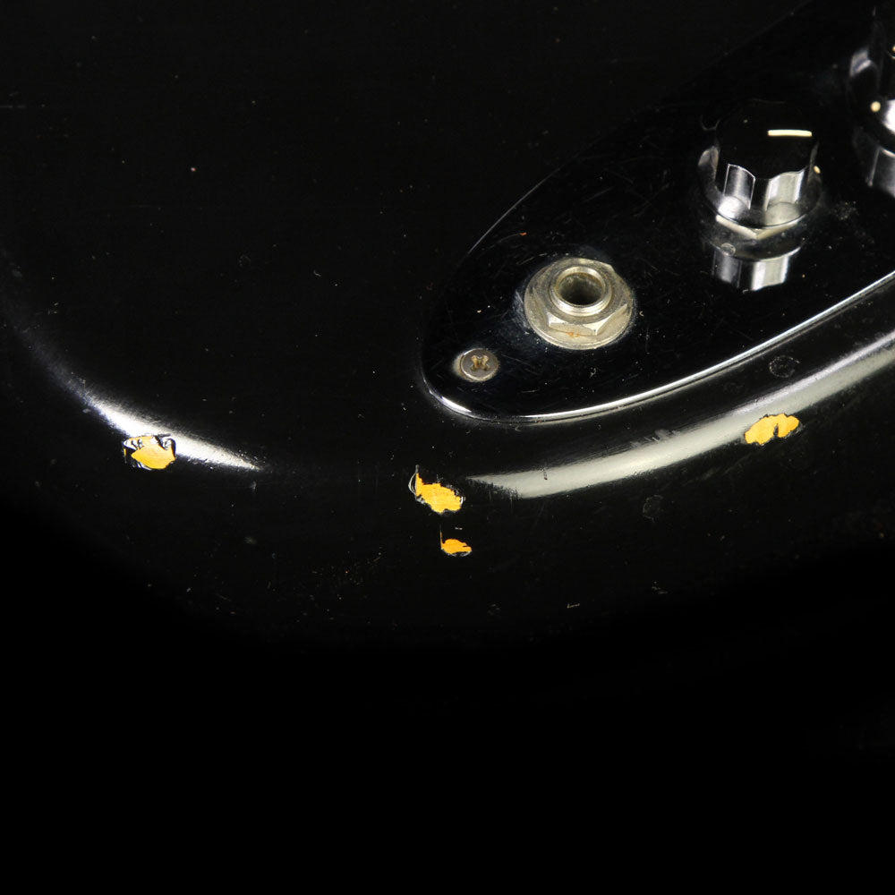Used 1965 Fender Jazz Bass Electric Bass Guitar Refinished Black — 6