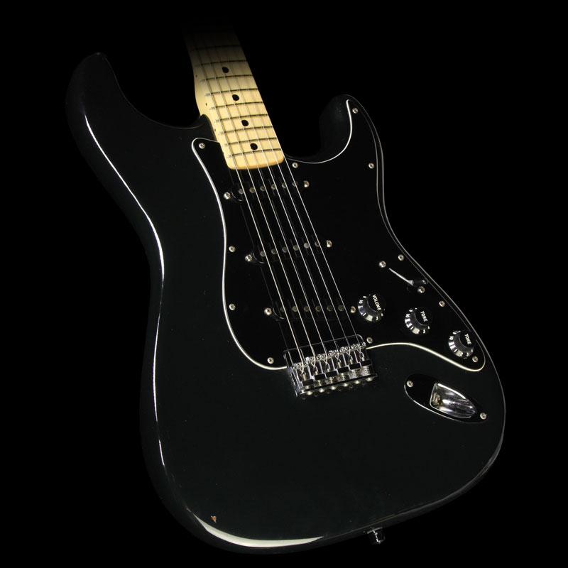 Used 1976 Fender Stratocaster Hardtail Electric Guitar Black | The