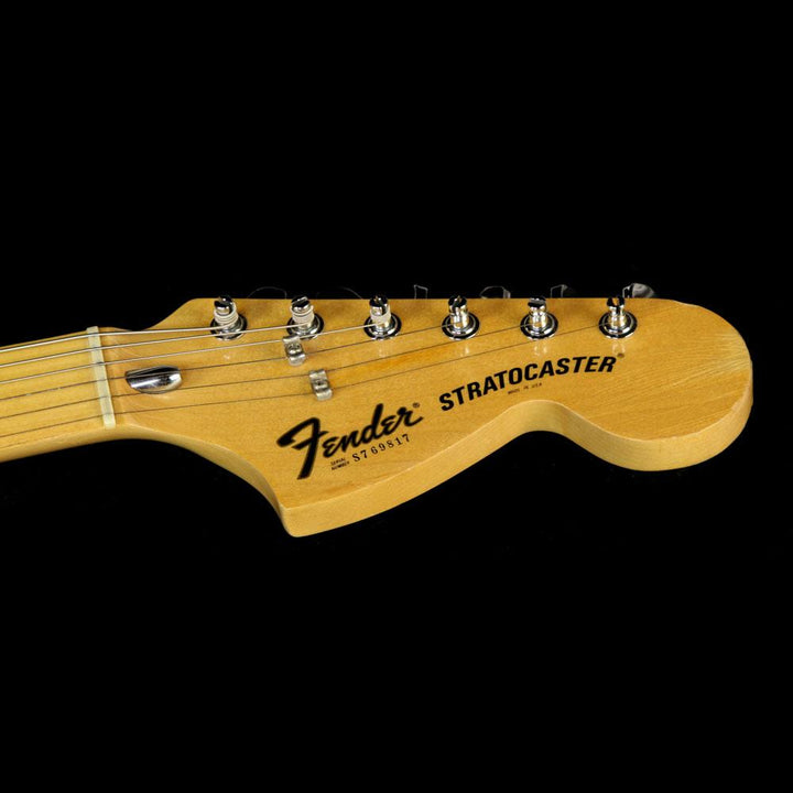 Used 1976 Fender Stratocaster Hardtail Electric Guitar Black