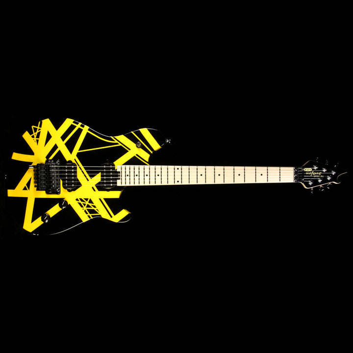 Used EVH Wolfgang Special Electric Guitar Striped Black and Yellow