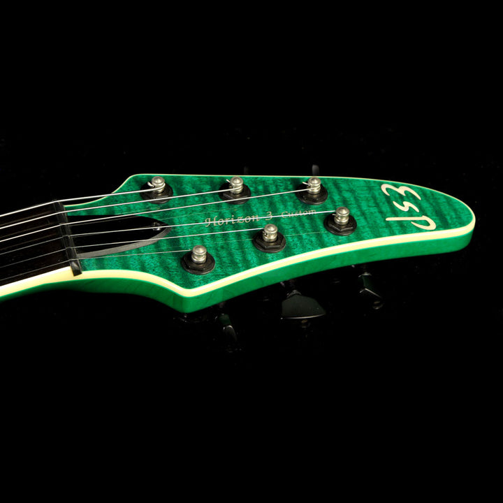 Used 2012 ESP  Horizon-III FM Electric Guitar See-Through Green
