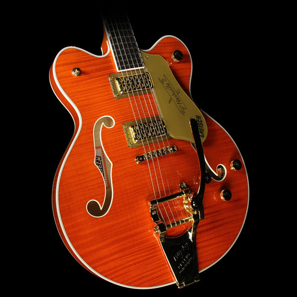 Used Gretsch G6620TFM Players Edition Nashville Electric Guitar with Bigsby Orange Stain