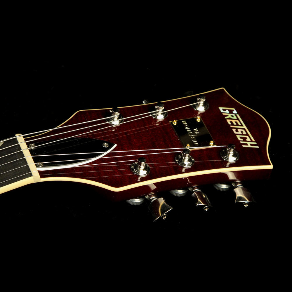 Used Gretsch G6609TFM-DCH Players Edition Broadkaster Electric Guitar with Bigsby Dark Cherry — 4