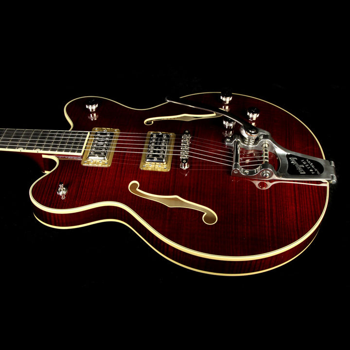 Used Gretsch G6609TFM-DCH Players Edition Broadkaster Electric Guitar with Bigsby Dark Cherry