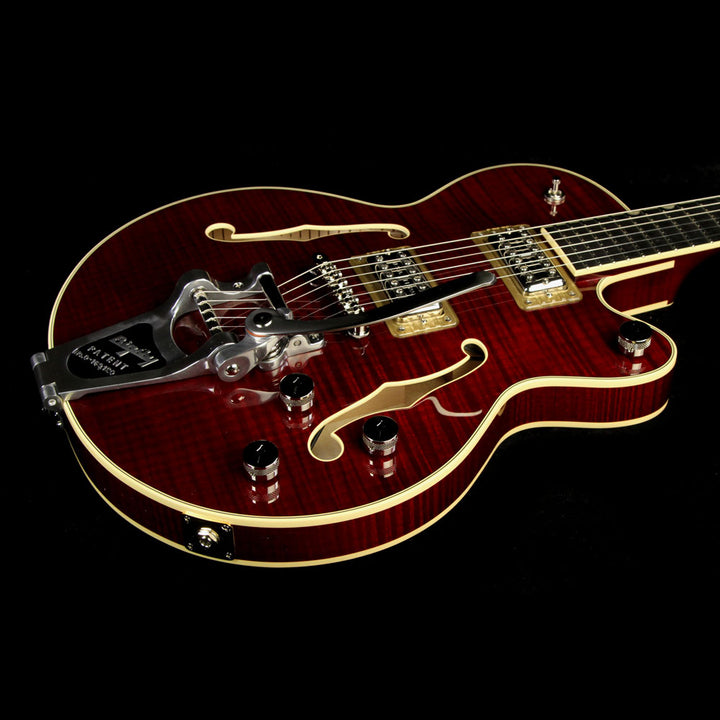 Used Gretsch G6659TFM-DCH Players Edition Broadkaster Jr. Electric Guitar with Bigsby Dark Cherry Stain