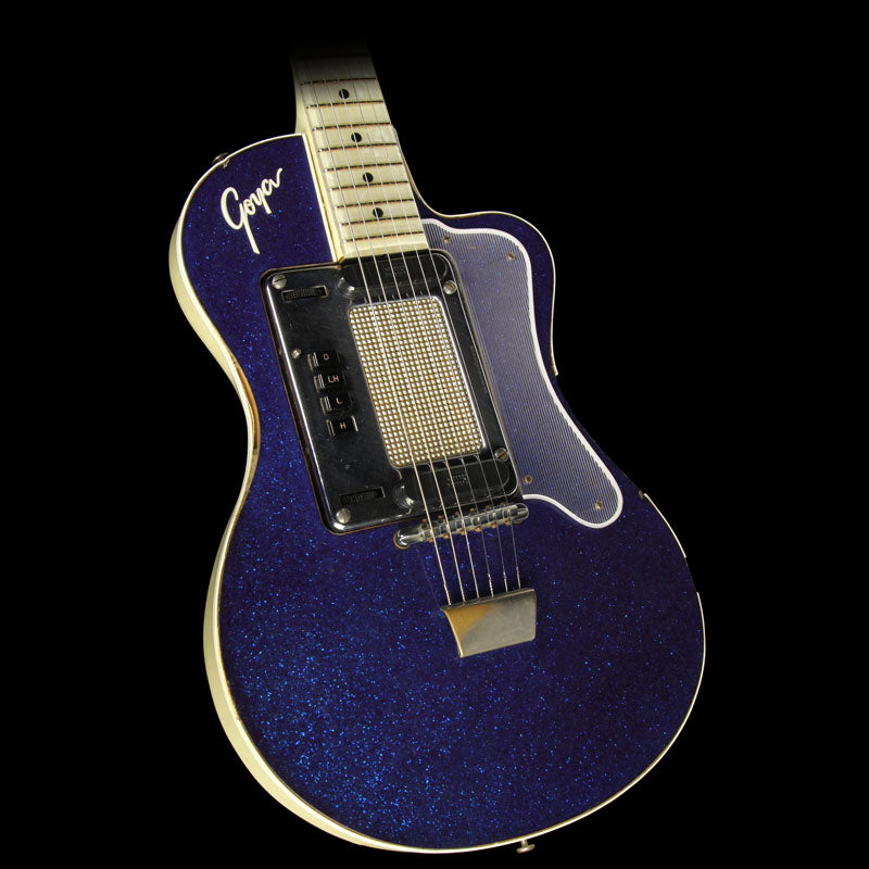 Used 1960 Goya Model 80 Electric Guitar Blue Sparkle | The Music Zoo