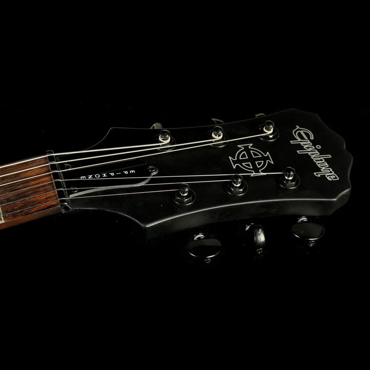 Used Epiphone Goth Les Paul Studio Pitch Black Electric Guitar