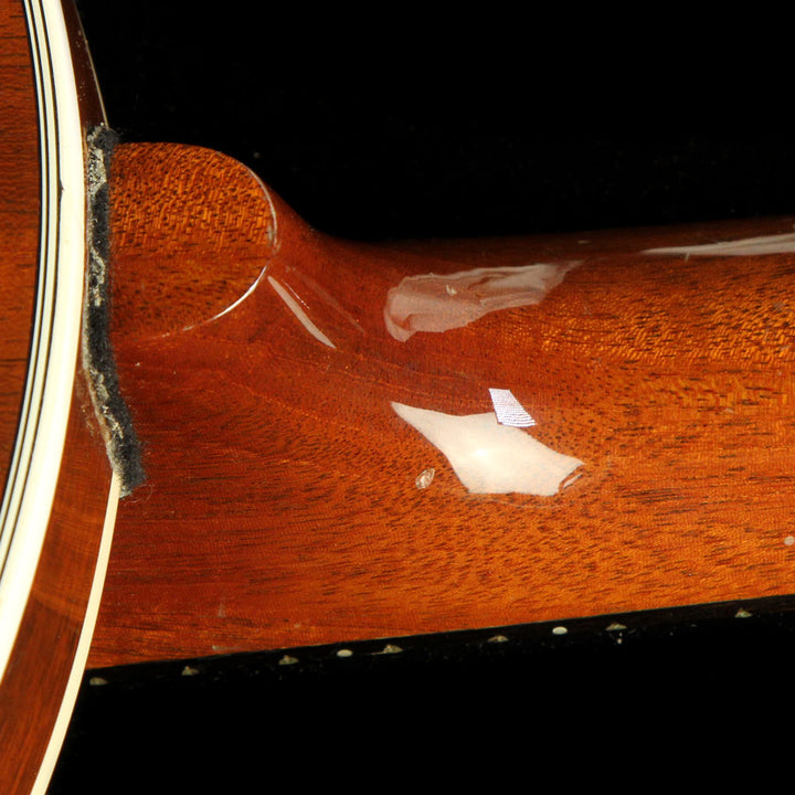 Used Deering 6 String Banjo Black Skin Natural Back