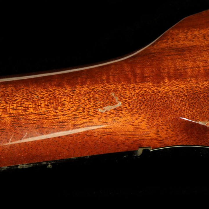 Used Deering 6 String Banjo Black Skin Natural Back