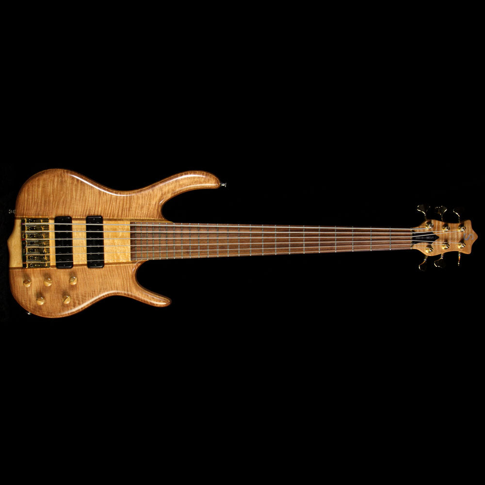 Used Ken Smith MW Series BSR6 Maple Top Electric Bass Guitar Natural — 2