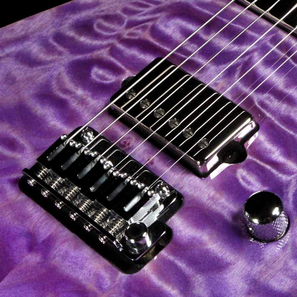 Suhr Modern Carve Top Set Neck Transparent Purple — 8