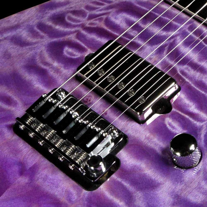 Suhr Modern Carve Top Set Neck Transparent Purple