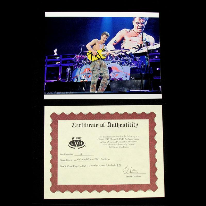 Charvel EVH Art Series E Rutherford NJ Black & Yellow 2007 — 9