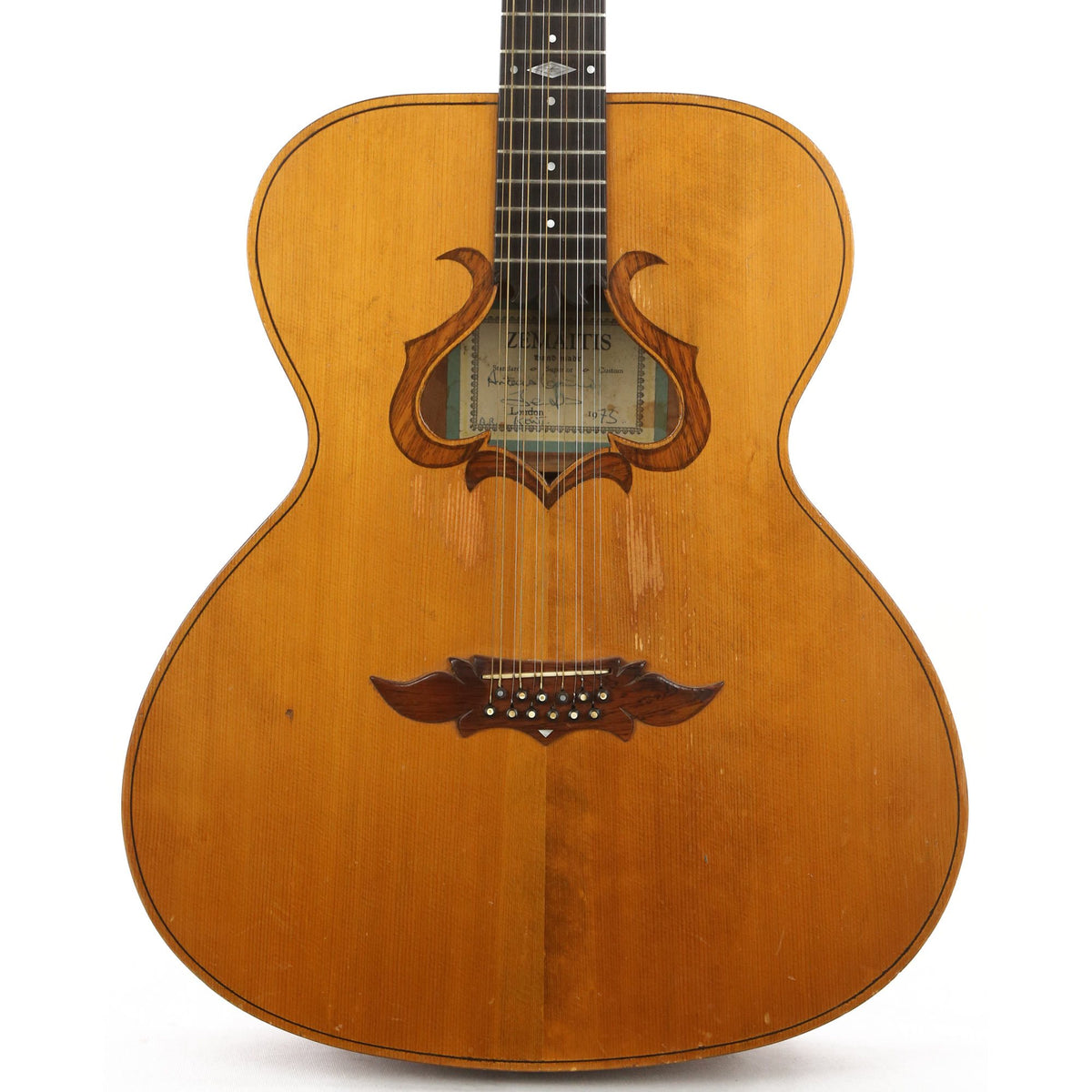Used 1973 Zemaitis Harp 12-String Acoustic Guitar Natural — 1
