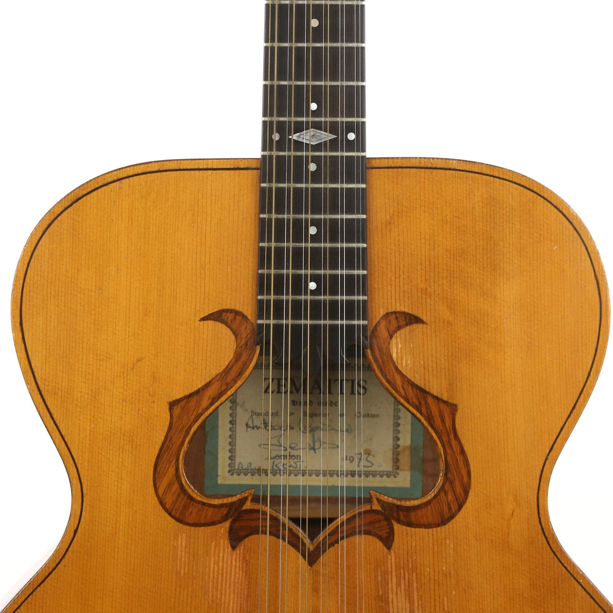 Used 1973 Zemaitis Harp 12-String Acoustic Guitar Natural — 6