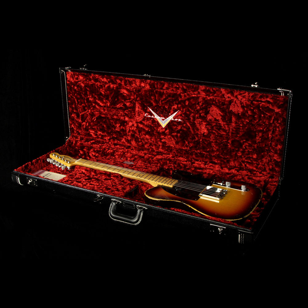 Used Fender Custom Shop 2017 NAMM Display Masterbuilt Paul Waller '59 Telecaster Heavy Relic Electric Guitar 2-Tone Sunburst — 6