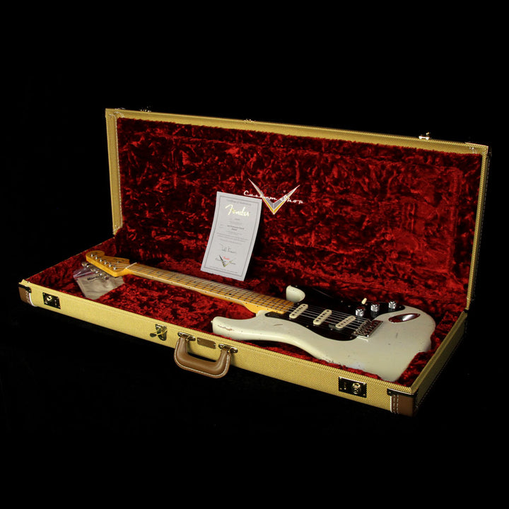 Fender Custom Shop Masterbuilt Dennis Galuszka '56 Stratocaster Roasted Ash Electric Guitar Matte Primer Silver