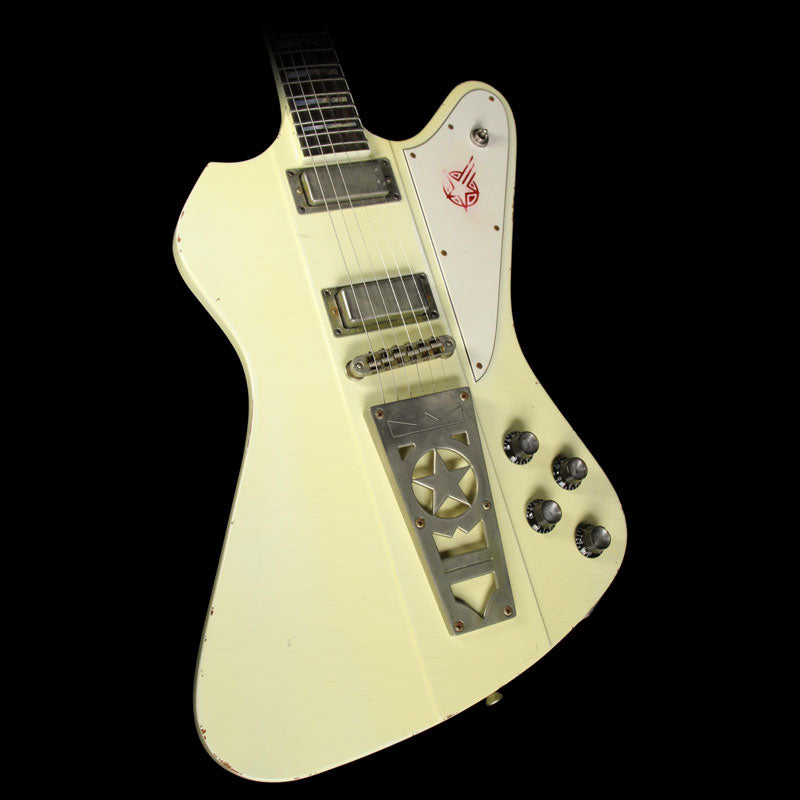 Used Washburn USA Custom Shop PS2012 Paul Stanley Signature Time Traveler Series Electric Guitar Aged White — 1