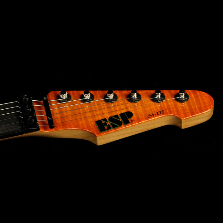 Used 2014 ESP USA M-III Electric Guitar Copper Sunburst