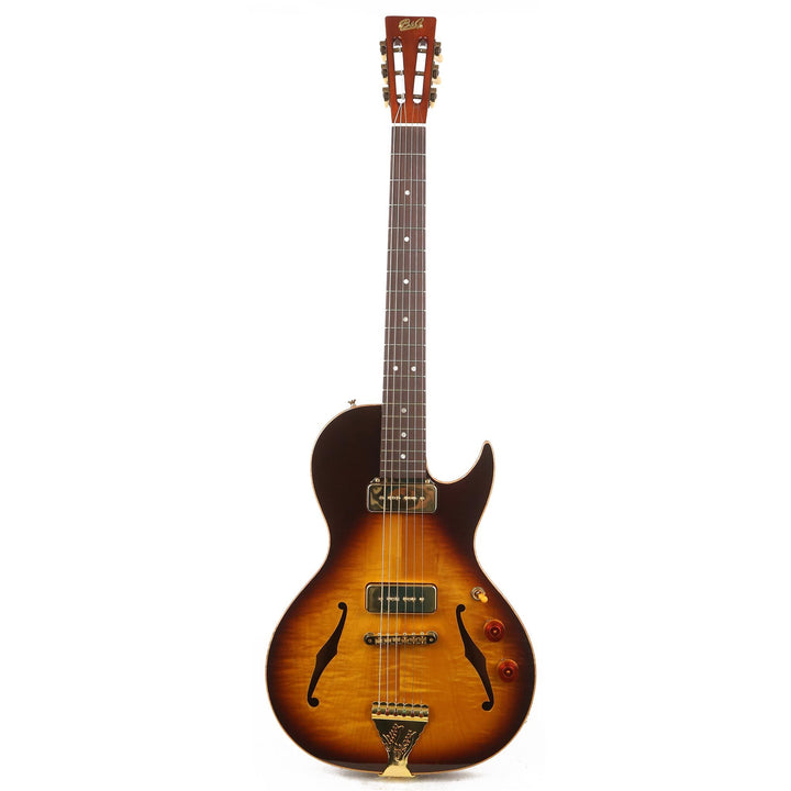 B&G Guitars Little Sister Crossroads Cutaway P-90 Tobacco Burst