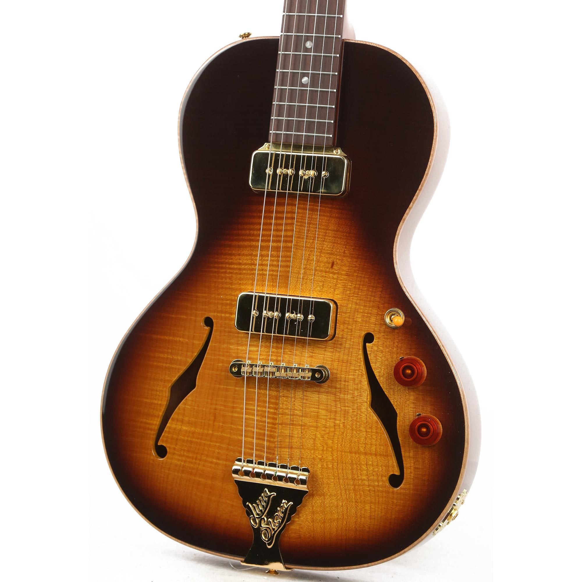 B&G Guitars Little Sister Crossroads P-90 Tobacco Burst | The