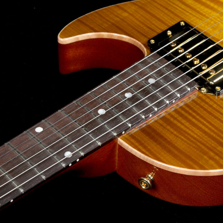 B&G Guitars Little Sister Private Build Brazilian Rosewood Fretboard Electric Guitar Lemon Burst