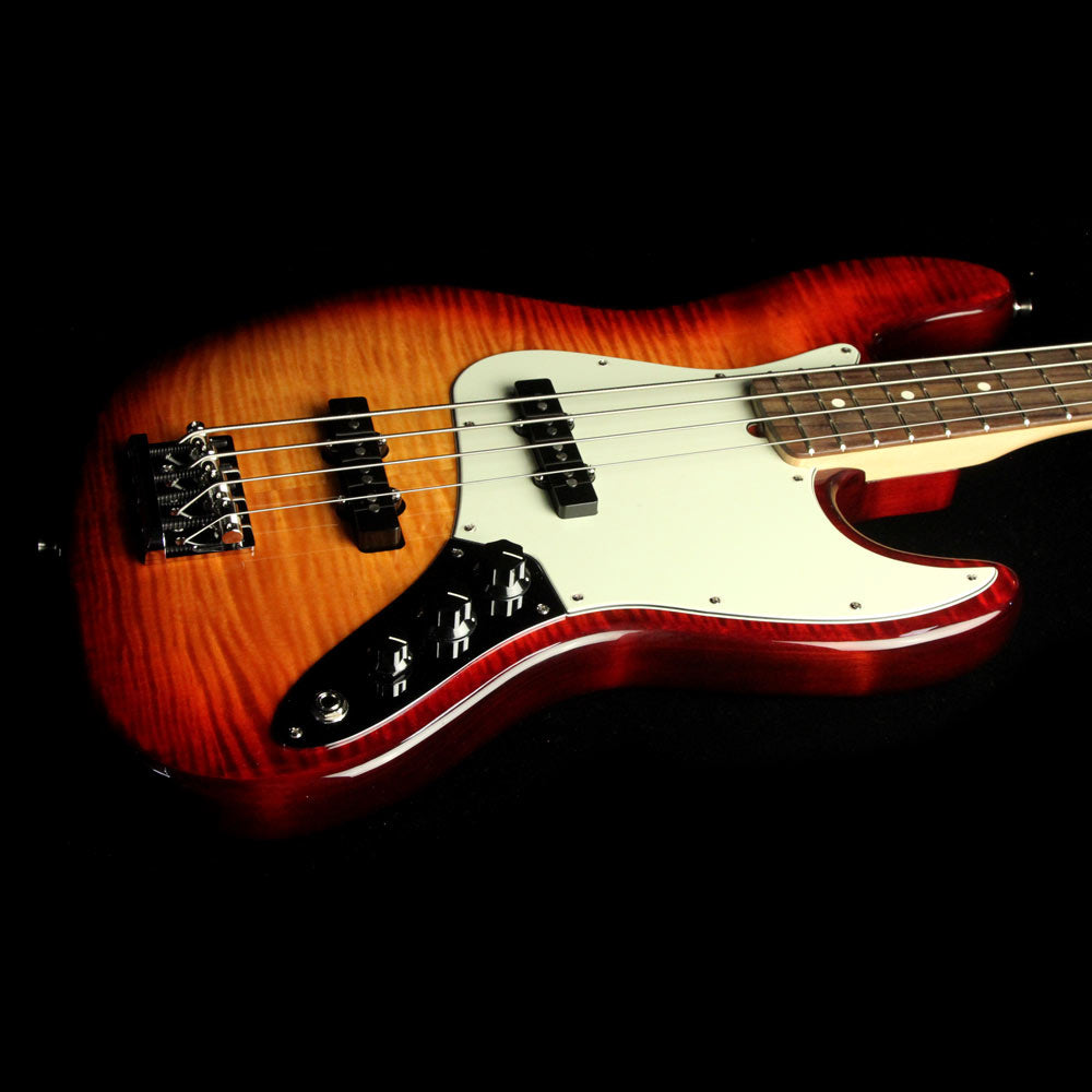 Fender American Pro Jazz Bass Limited FMT Aged Cherry Burst — 5