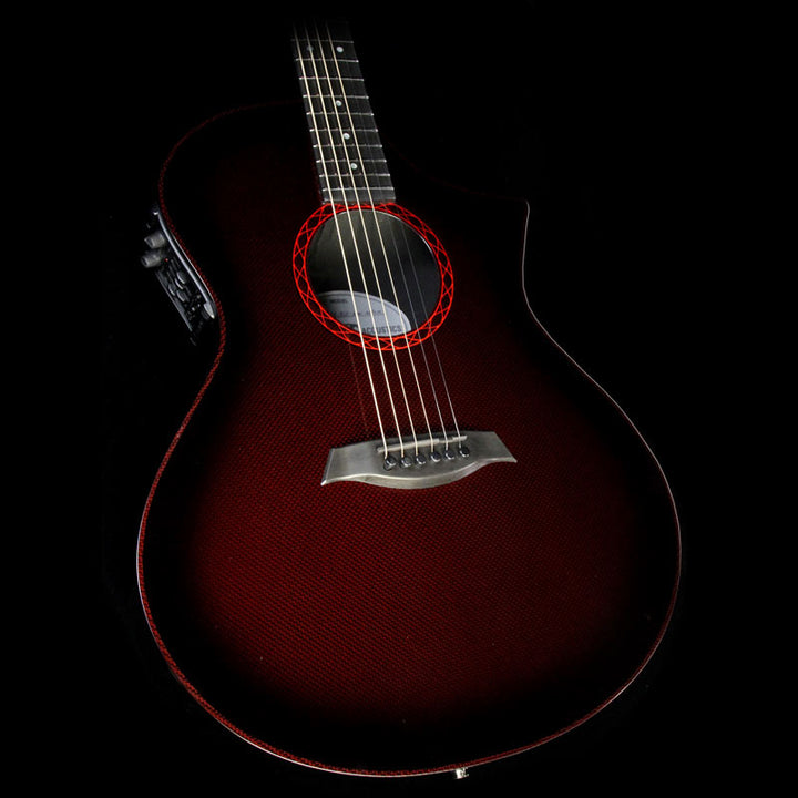 Composite Acoustics The GX ELE Narrow Neck Acoustic Guitar Wine Red