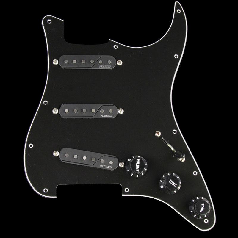 Fishman Fluence Loaded Pickguard Electric Guitar Pickup Set Black