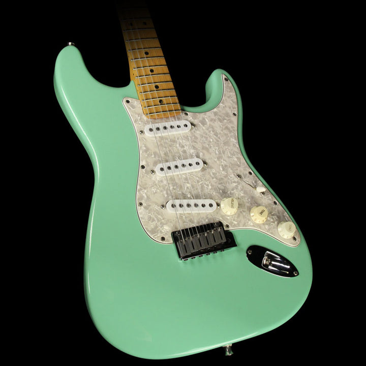 Used 1995 Fender American Standard Stratocaster Electric Guitar Surf Green with Matching Headstock