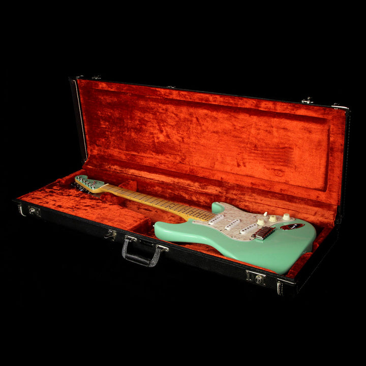 Used 1995 Fender American Standard Stratocaster Electric Guitar Surf Green with Matching Headstock