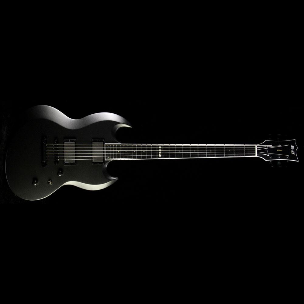 ESP E-II Viper Baritone Electric Guitar Charcoal Metallic Satin — 2