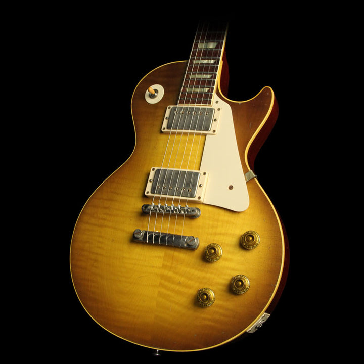 Used 2014 Gibson Custom Shop 1958 Les Paul Reissue Historic Makeover RDS Electric Guitar Dirty Lemon Burst