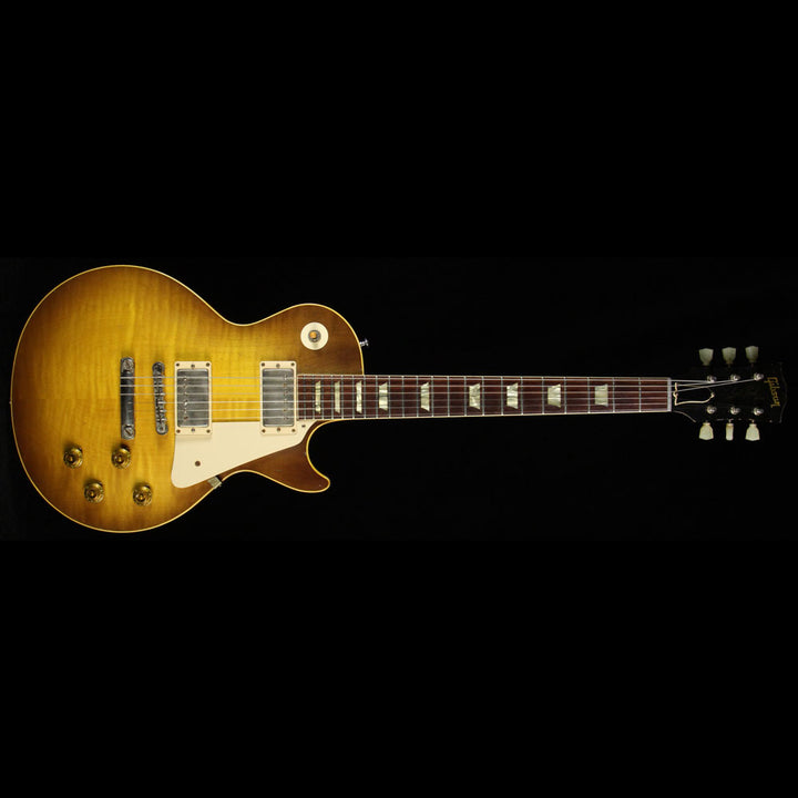 Used 2014 Gibson Custom Shop 1958 Les Paul Reissue Historic Makeover RDS Electric Guitar Dirty Lemon Burst