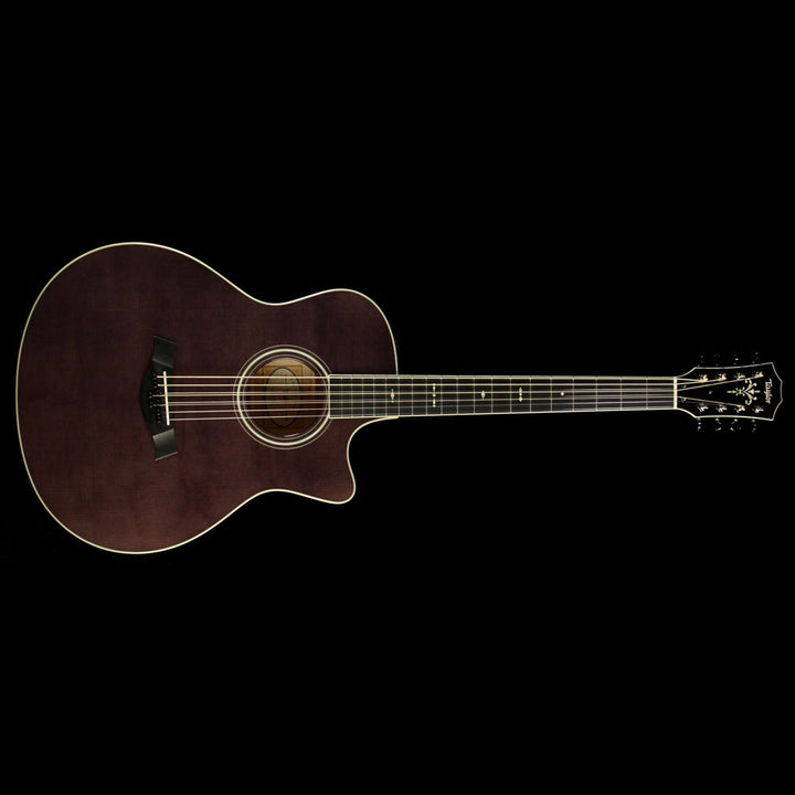 Taylor Custom Shop Grand Symphony Baritone 8-String Acoustic-Electric Guitar Sitka Spruce and Flame Maple Charcoal Black