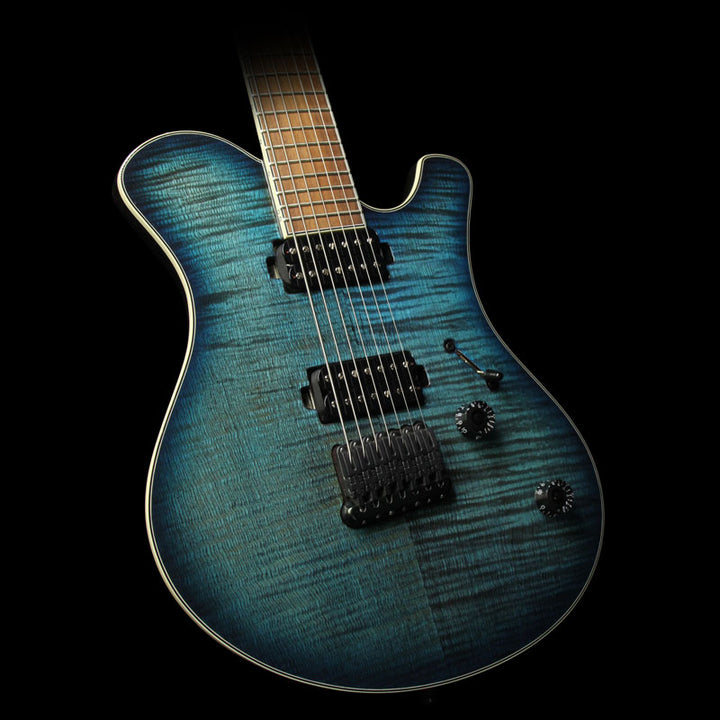 Used 2015 Mayones Legend 7 F24 Prototype 7-String Electric Guitar Trans Blue Owned By Misha Mansoor