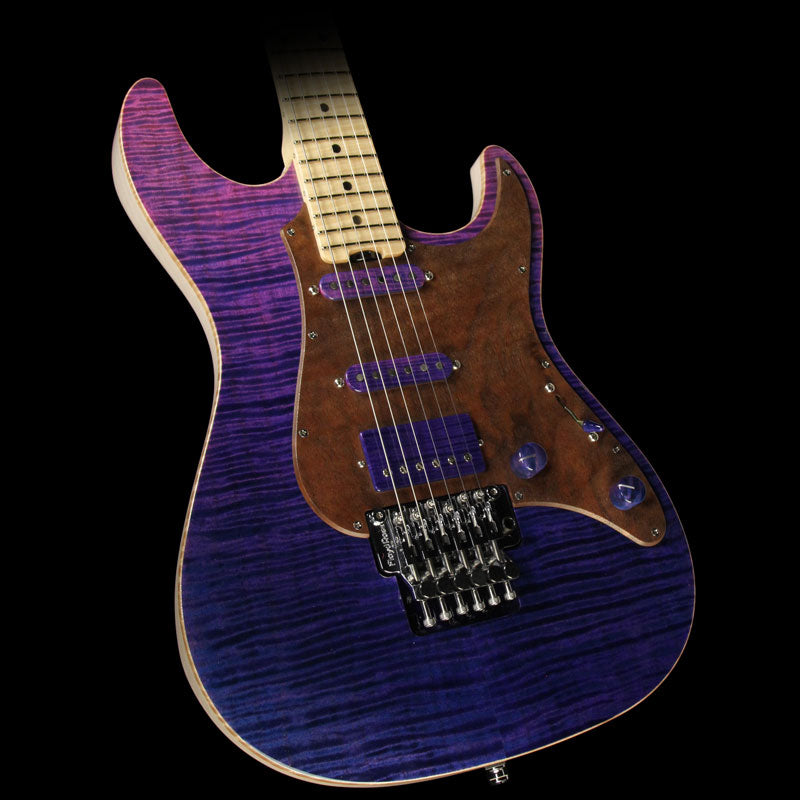 ESP Custom Shop 2017 NAMM Display Snapper-FR Electric Guitar See-Through Pink Purple — 1