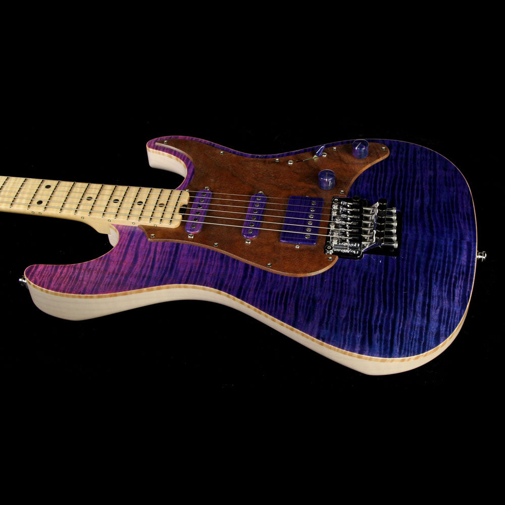 ESP Custom Shop 2017 NAMM Display Snapper-FR Electric Guitar See-Through Pink Purple — 5