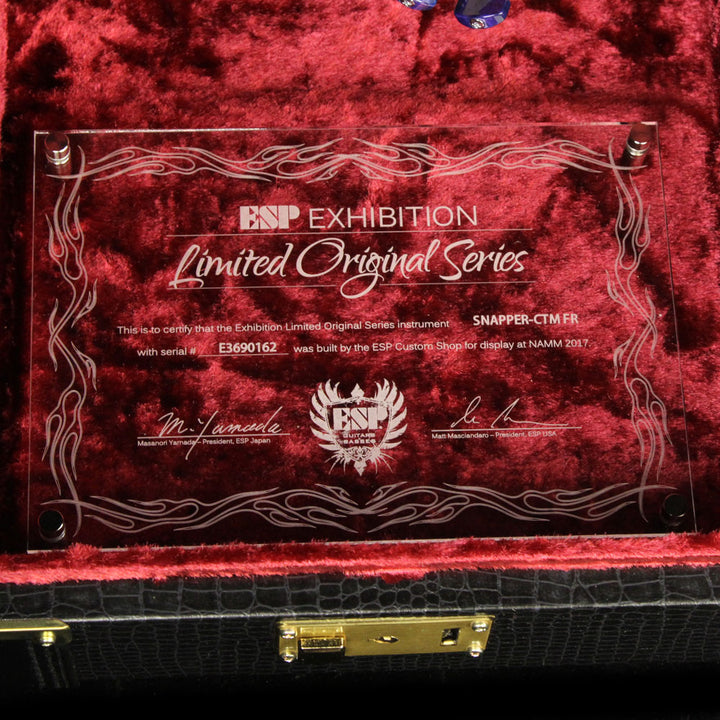 ESP Custom Shop 2017 NAMM Display Snapper-FR Electric Guitar See-Through Pink Purple