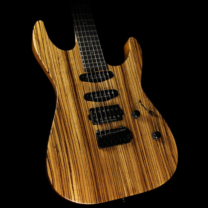 ESP USA Limited Edition M-III Zebrawood Electric Guitar Natural