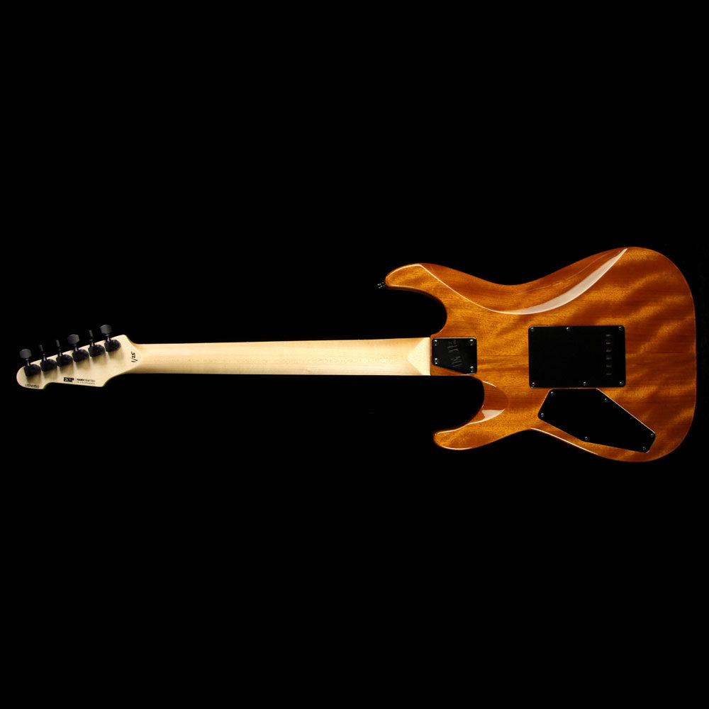 ESP USA Limited Edition M-III Zebrawood Electric Guitar Natural — 3