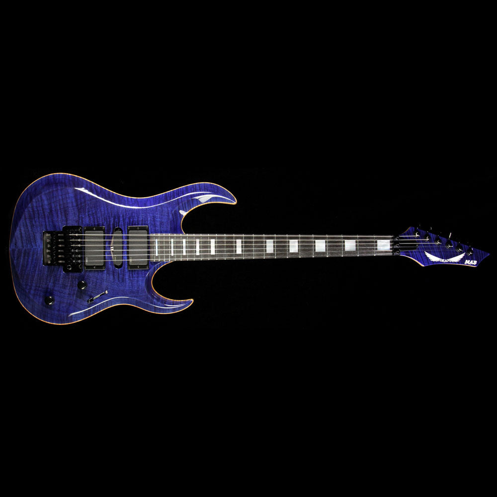 Used Dean USA Michael Angelo Batio Signature Electric Guitar Trans Blue — 2
