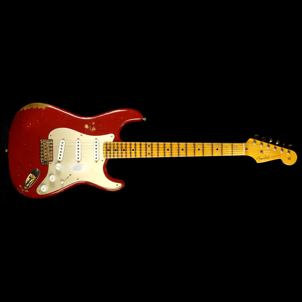 Used 2014 Fender Custom Shop Limited Golden 50s Heavy Relic 1954 Strat Guitar Cimarron Red — 2
