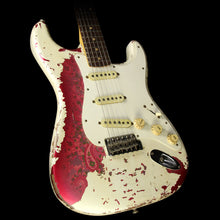 Used 2015 Fender Custom '60 Stratocaster Heavy Relic Electric Guitar Olympic White over Paisley
