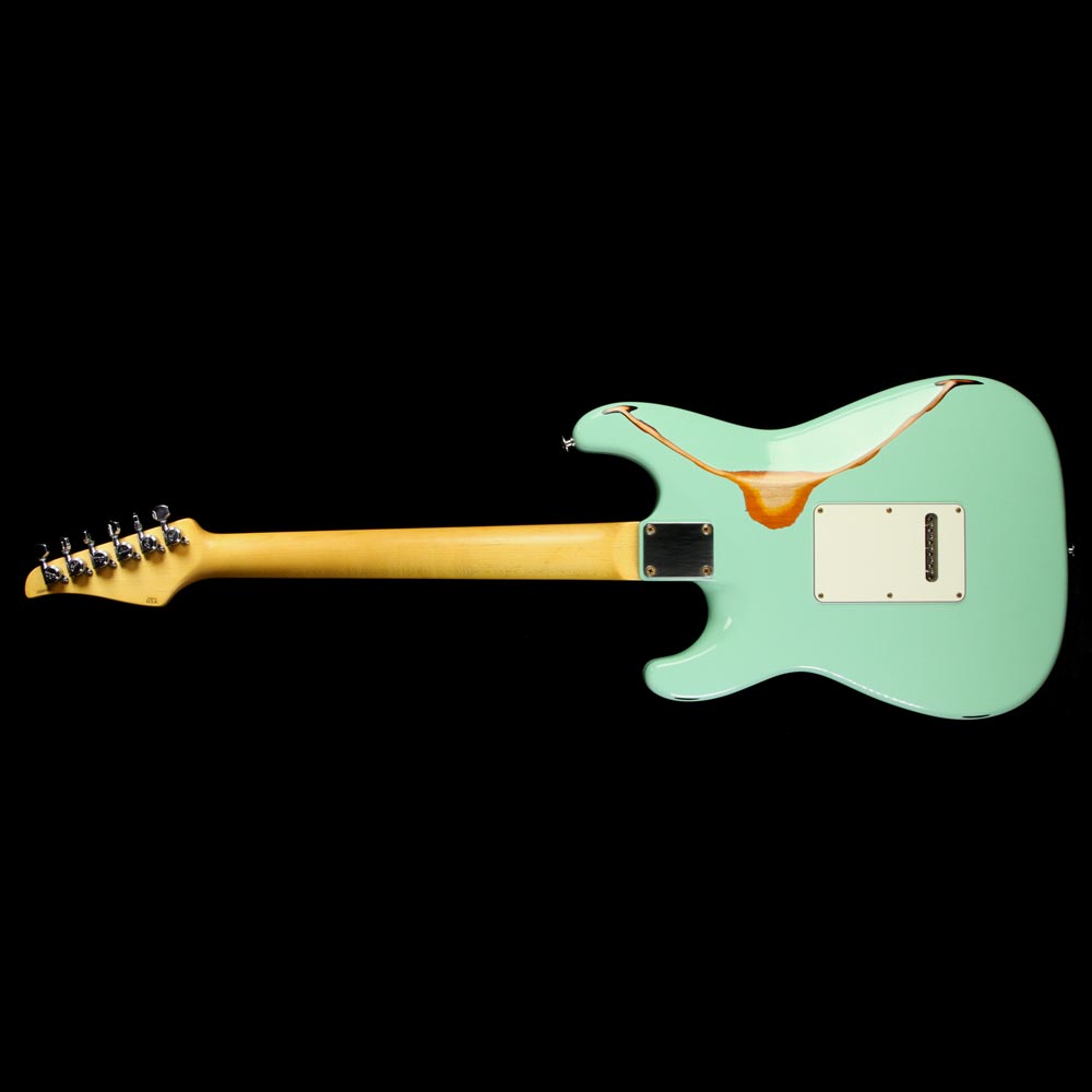 Suhr Classic Antique Pro Limited Electric Guitar Surf Green/3-Tone Sunburst — 3