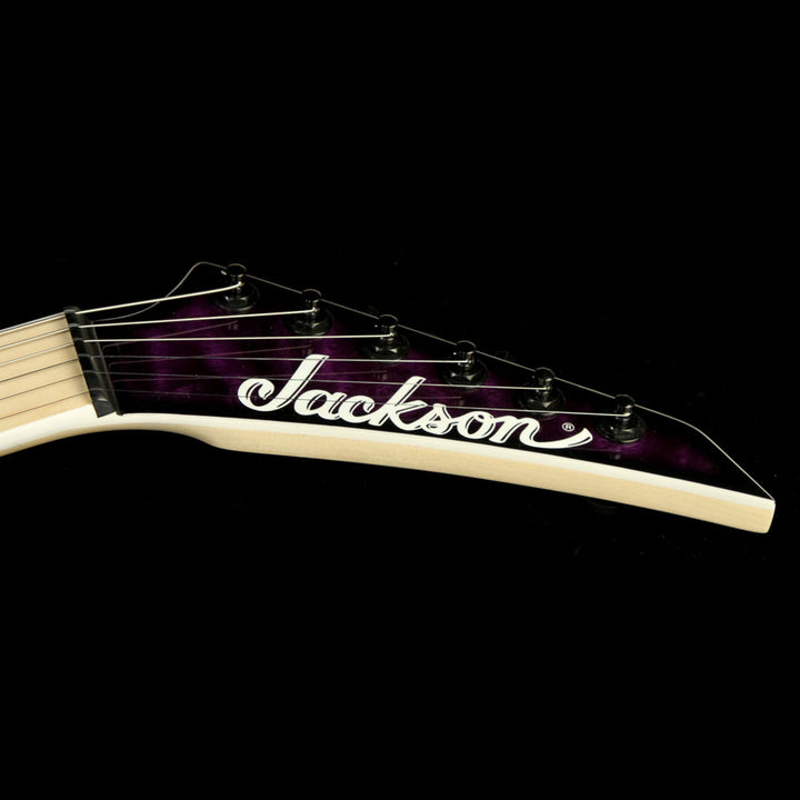 Used Jackson Pro Series Dinky DK2QM HT Electric Guitar Transparent Purple Burst