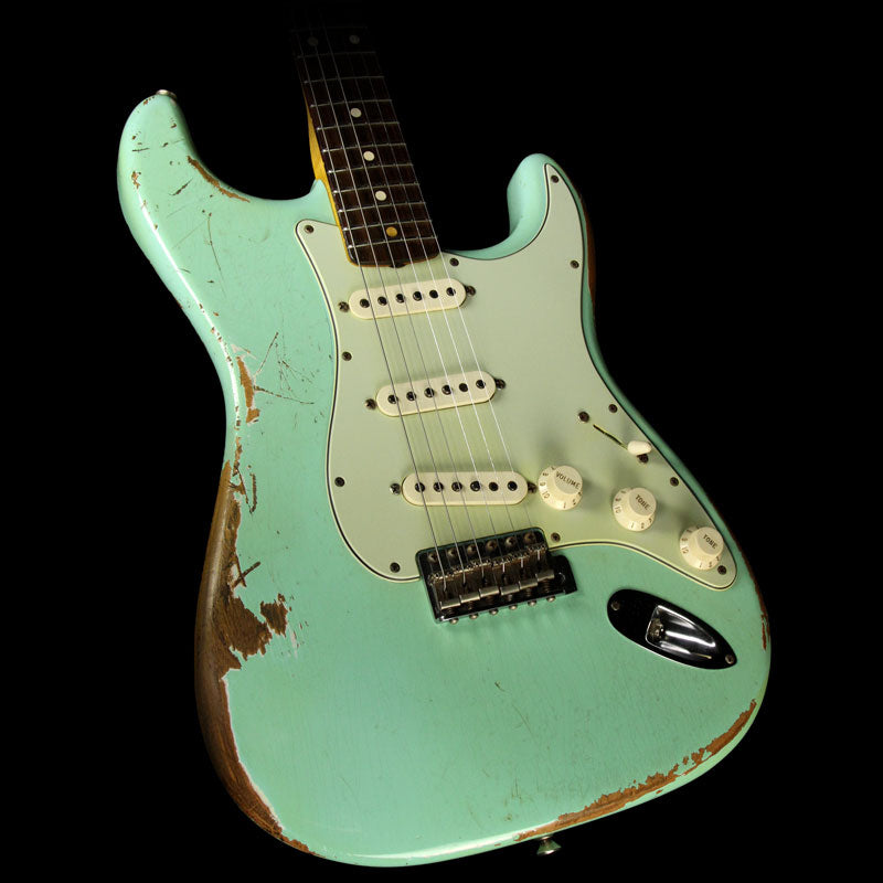 Used  Fender Custom Shop '60 Stratocaster Relic Electric Guitar Surf Green — 1