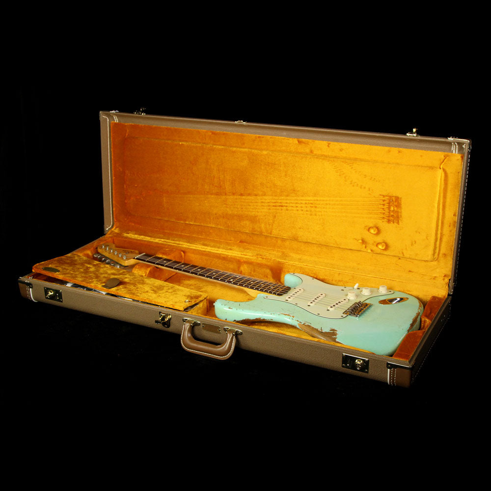 Used  Fender Custom Shop '60 Stratocaster Relic Electric Guitar Surf Green — 5